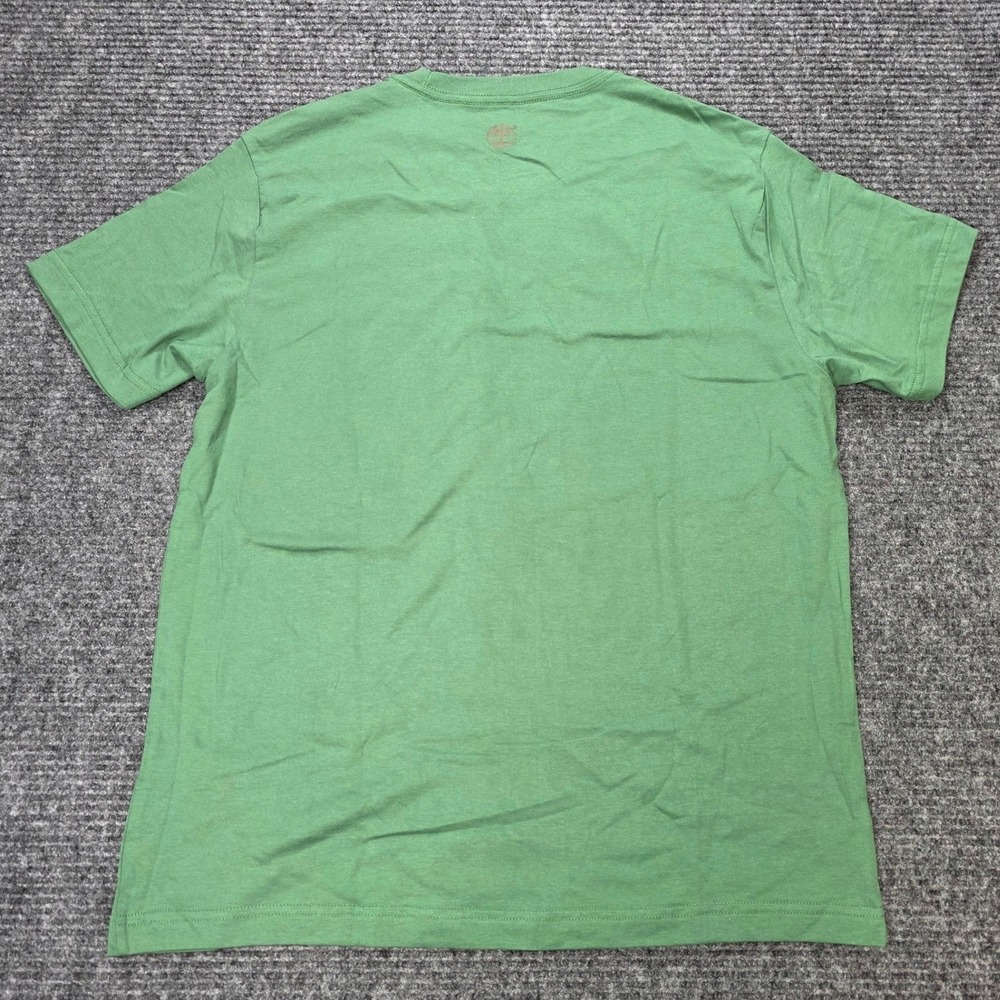 Timberland NH Base Camp Graphic T-Shirt Men's Size M Green Cotton Crew Neck NEW - Picture 2 of 7